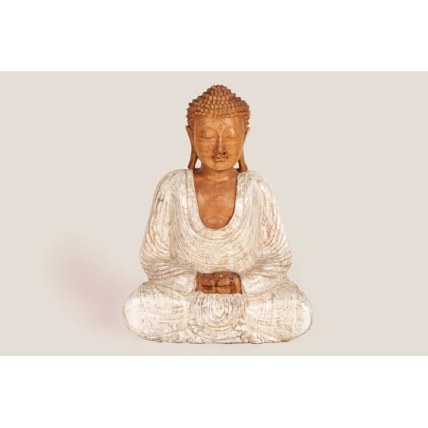 Buda branco meditando Buda branco meditando