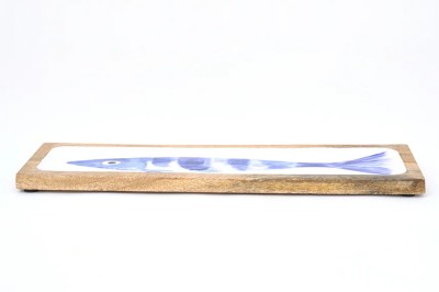 Bandeja esmaltada azul