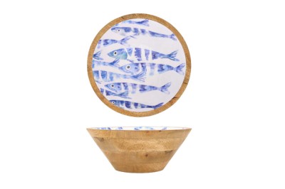 Tigela esmalte peixe