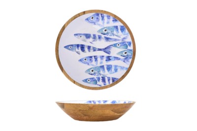 Tigela esmalte peixe